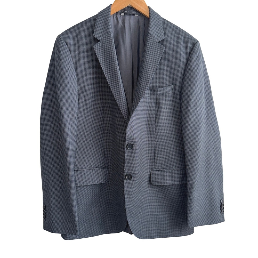 HUGO BOSS The James4 Men's Gray Houndstooth Wool Blazer Suit Jacket Size 38S